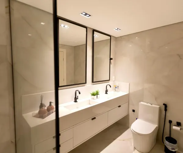 Modern washbasin installation in Syosset NY 11791 bathroom renovation with sleek vanity and durable, long-lasting design